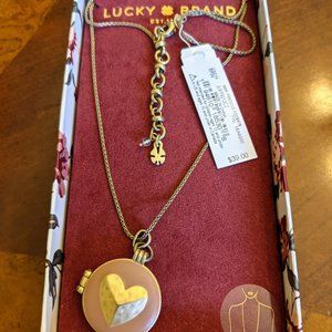 Lucky Brand Necklace with Heart Pendant